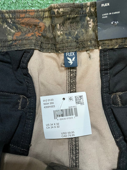 American Eagle camo forest cargo pants