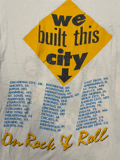 vintage 1986 Starship We Built This City tour tee