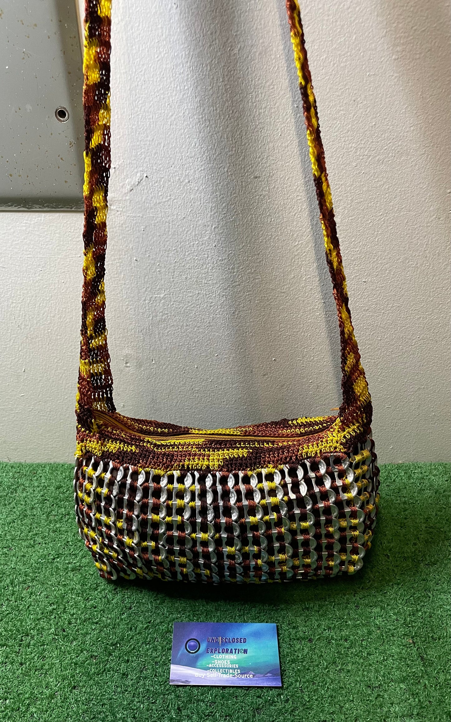 Vintage handmade crochet purse
