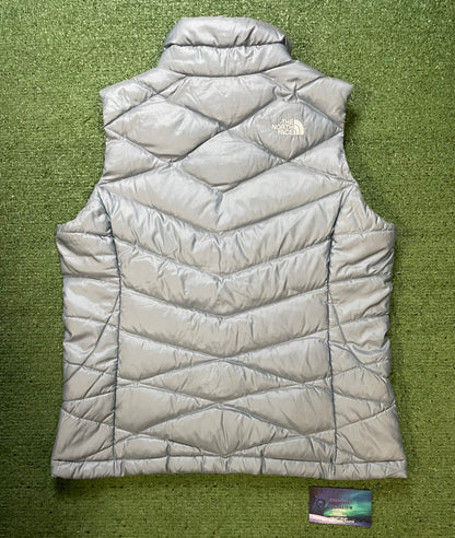 The North Face light blue 550 vest