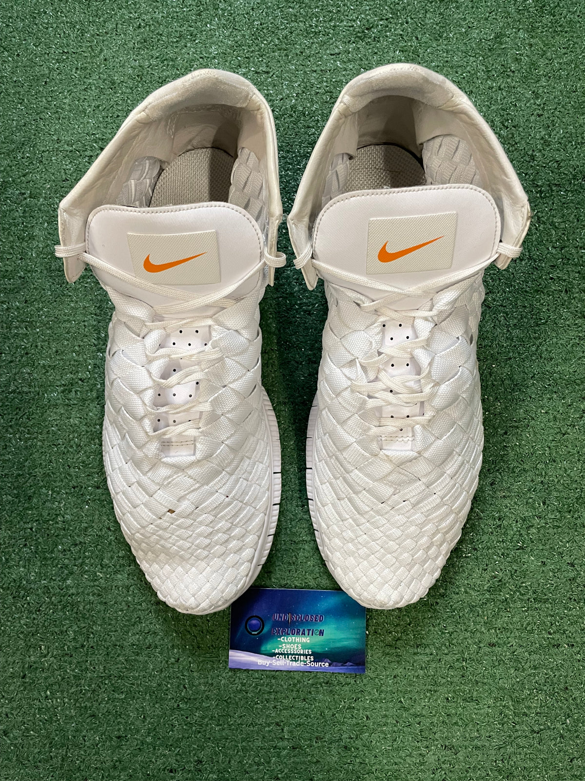 Nike Free Inneva woven triple white size 13men/14.5women