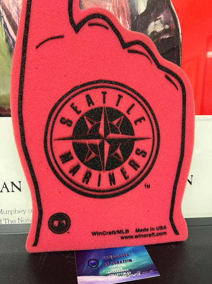 Seattle Mariners black and red foam finger