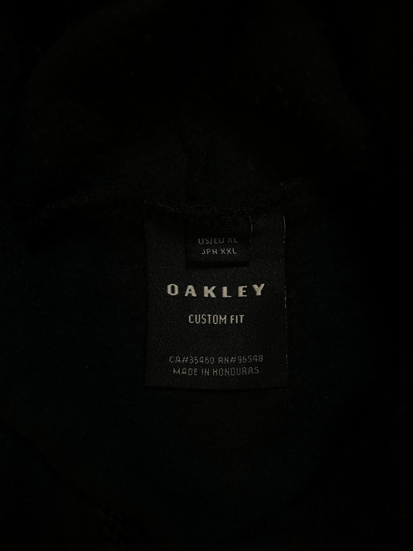 Oakley black and red hoodie