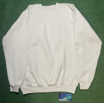 Vintage 1980s Espresso Country white crewneck