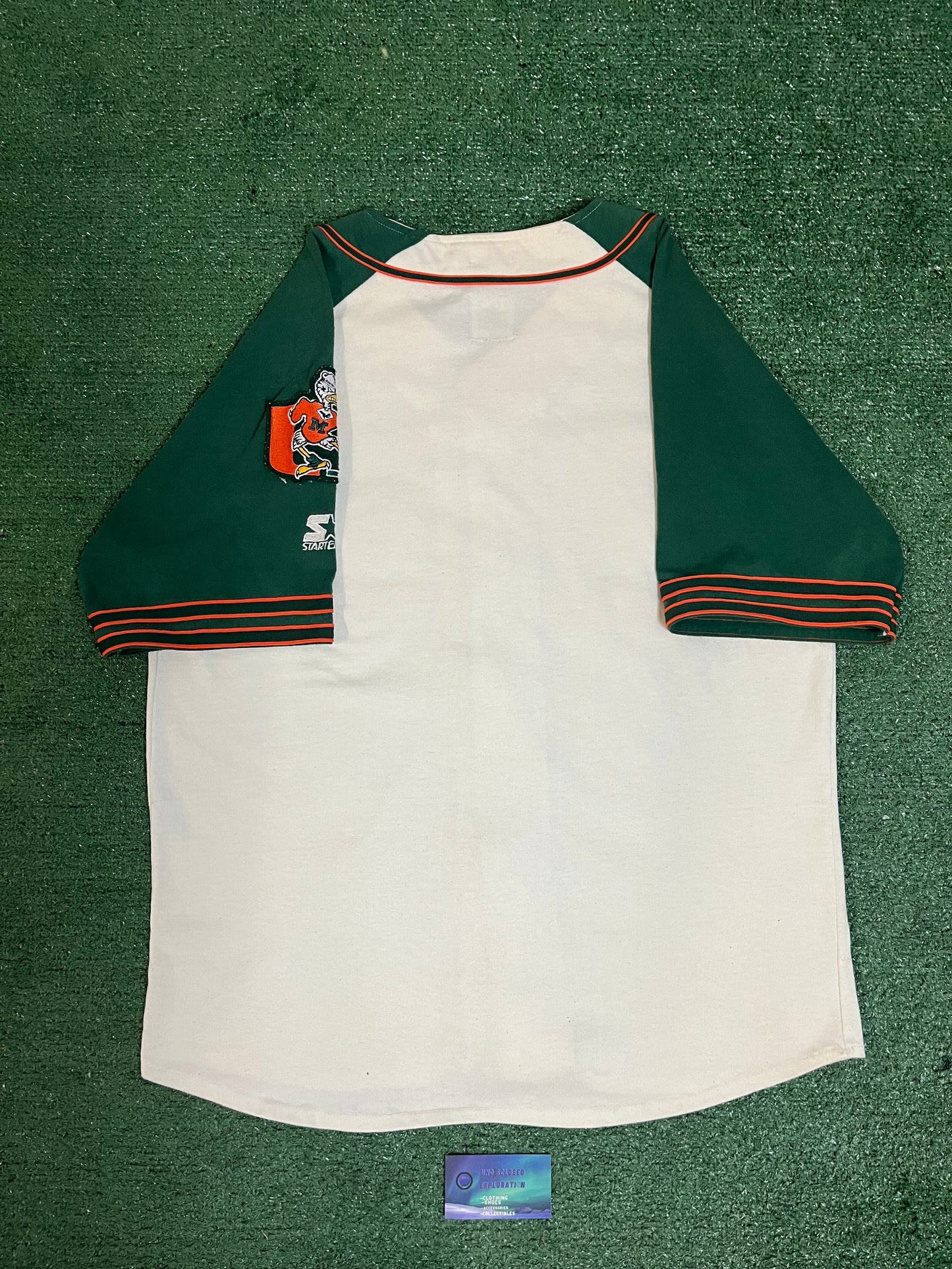 Vintage 1990s Miami hurricanes Starter baseball jersey