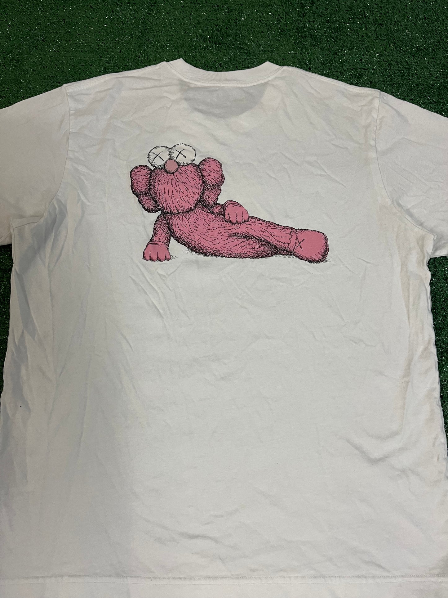 Kaws x Uniqlo pink companion tee