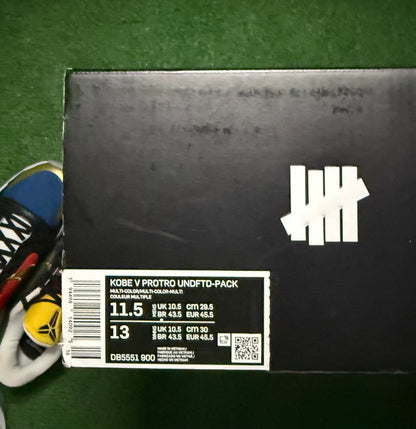 Kobe 5 Undefeated What If Pack 11.5 Men/13 Women “Preowned”