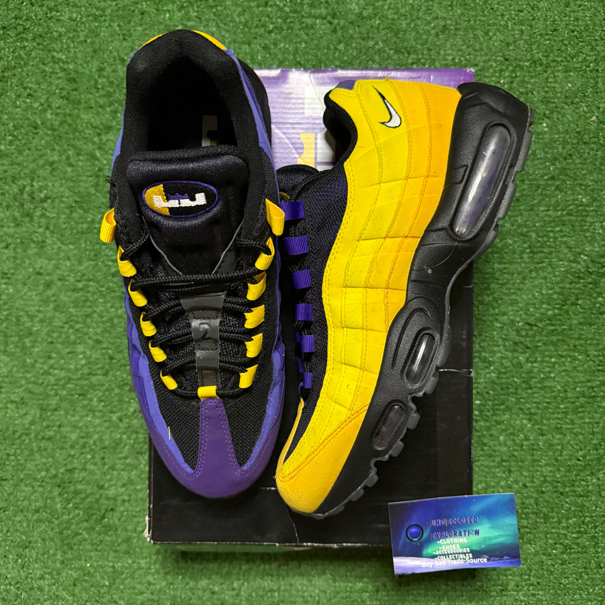 Nike Air Max 95 LeBron Lakers 9 Men “Preowned”