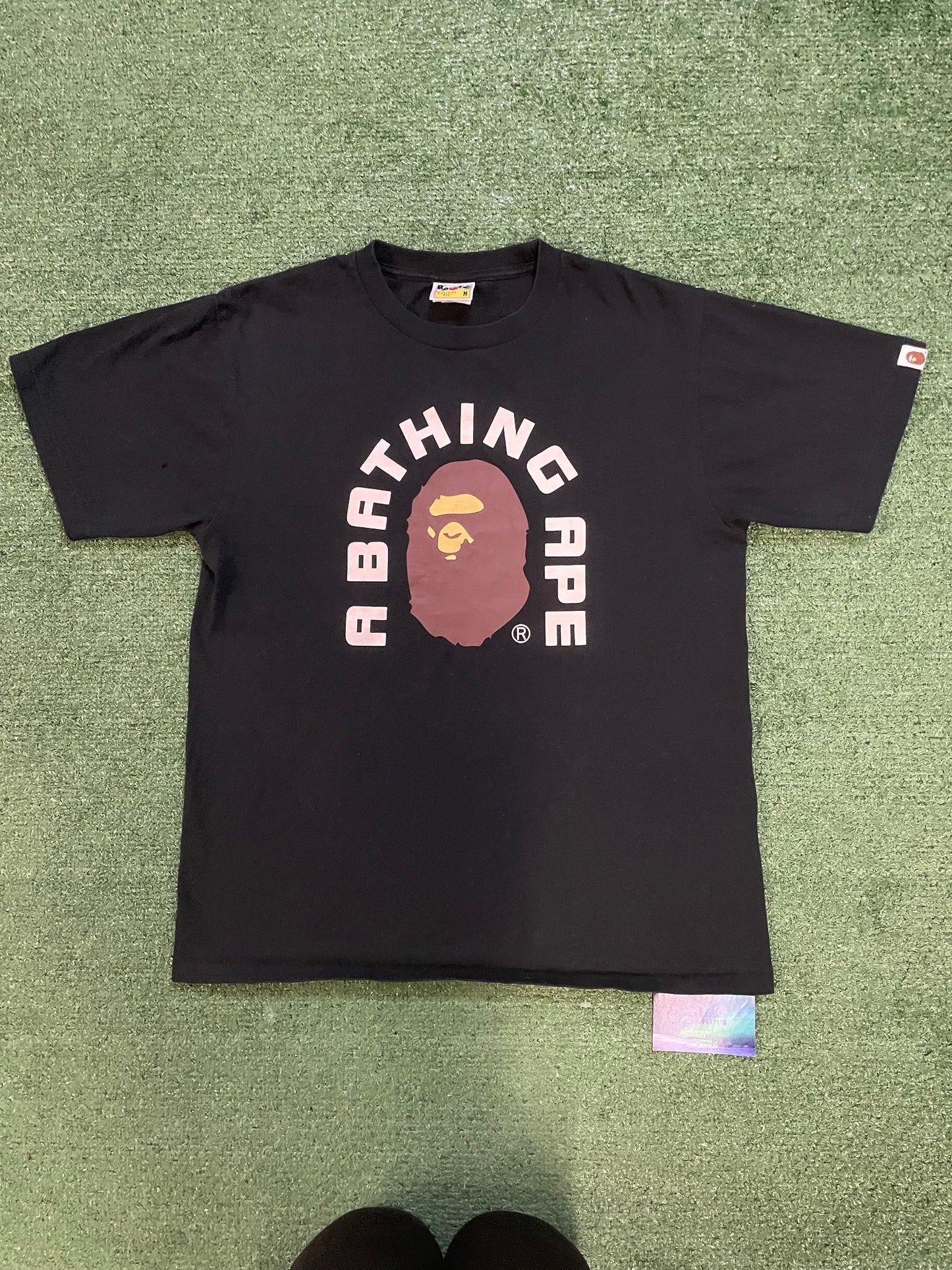 Bape college tee black