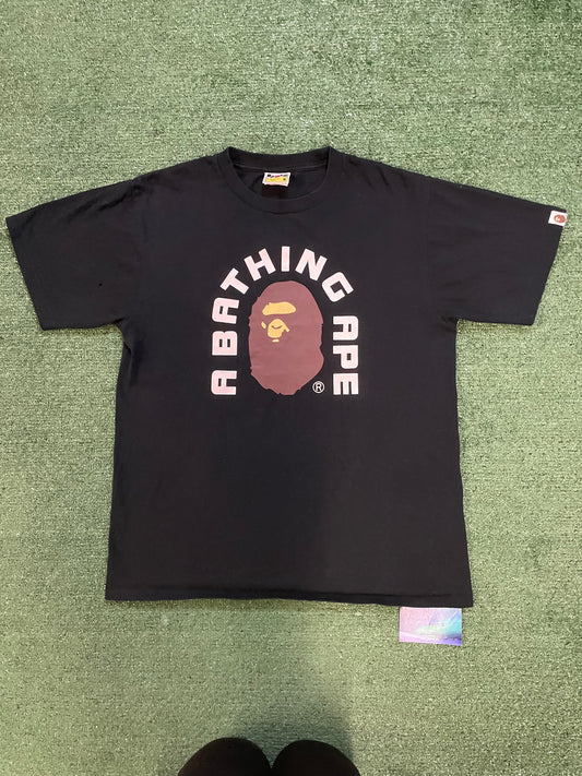 Bape college tee black