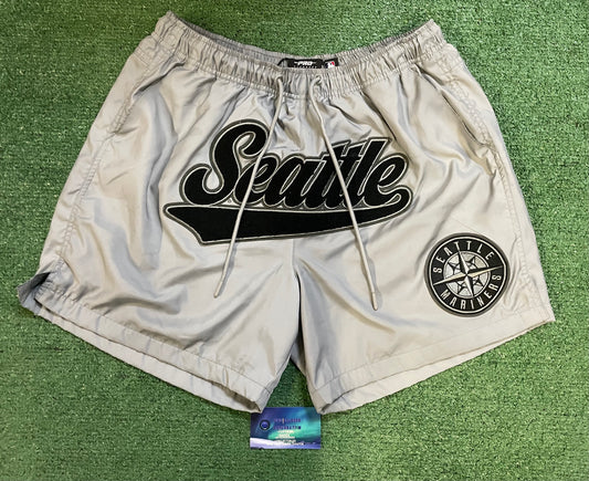 Seattle Mariners pro standard grey and black shorts