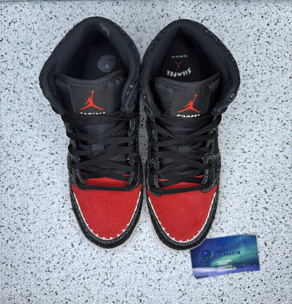 Jordan 1 Mid Siempre Familia 6.5 Youth/8 Women “Preowned”