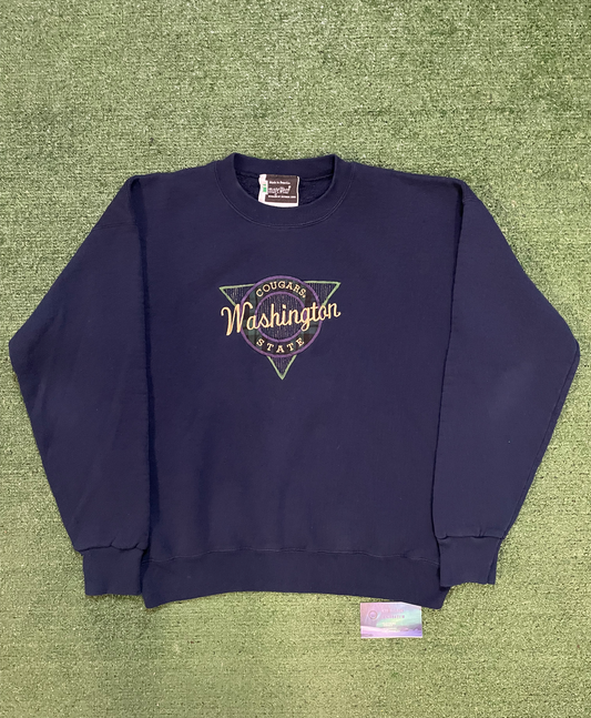 Vintage 1990s cougars Washington state WSU Washington state cougars crewneck