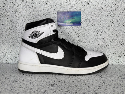 Jordan 1 High Black White 10 Men/11.5 Women “Preowned”