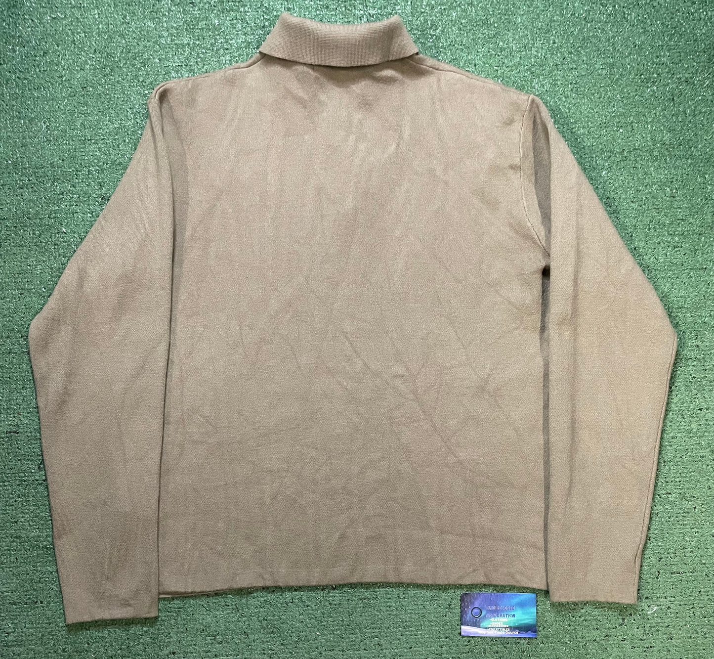 ZARA beige longsleeve polo