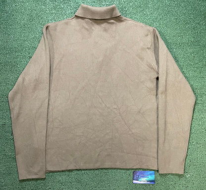 ZARA beige longsleeve polo