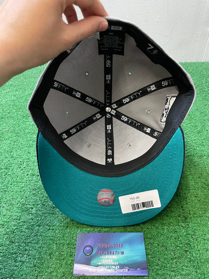 Seattle Mariners 40th anniversary grey and navy fitted new era hat