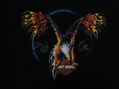 Vintage Harley Davidson ride on eagle Maui Hawaii tee
