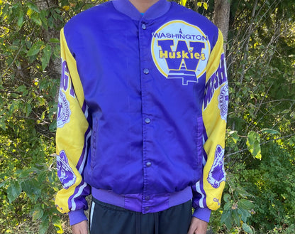 Vintage Washington Huskies Chalk Line Jacket