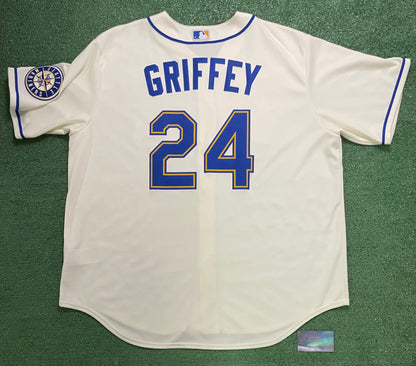 Seattle Mariners Nike Ken Griffey #24 white jersey