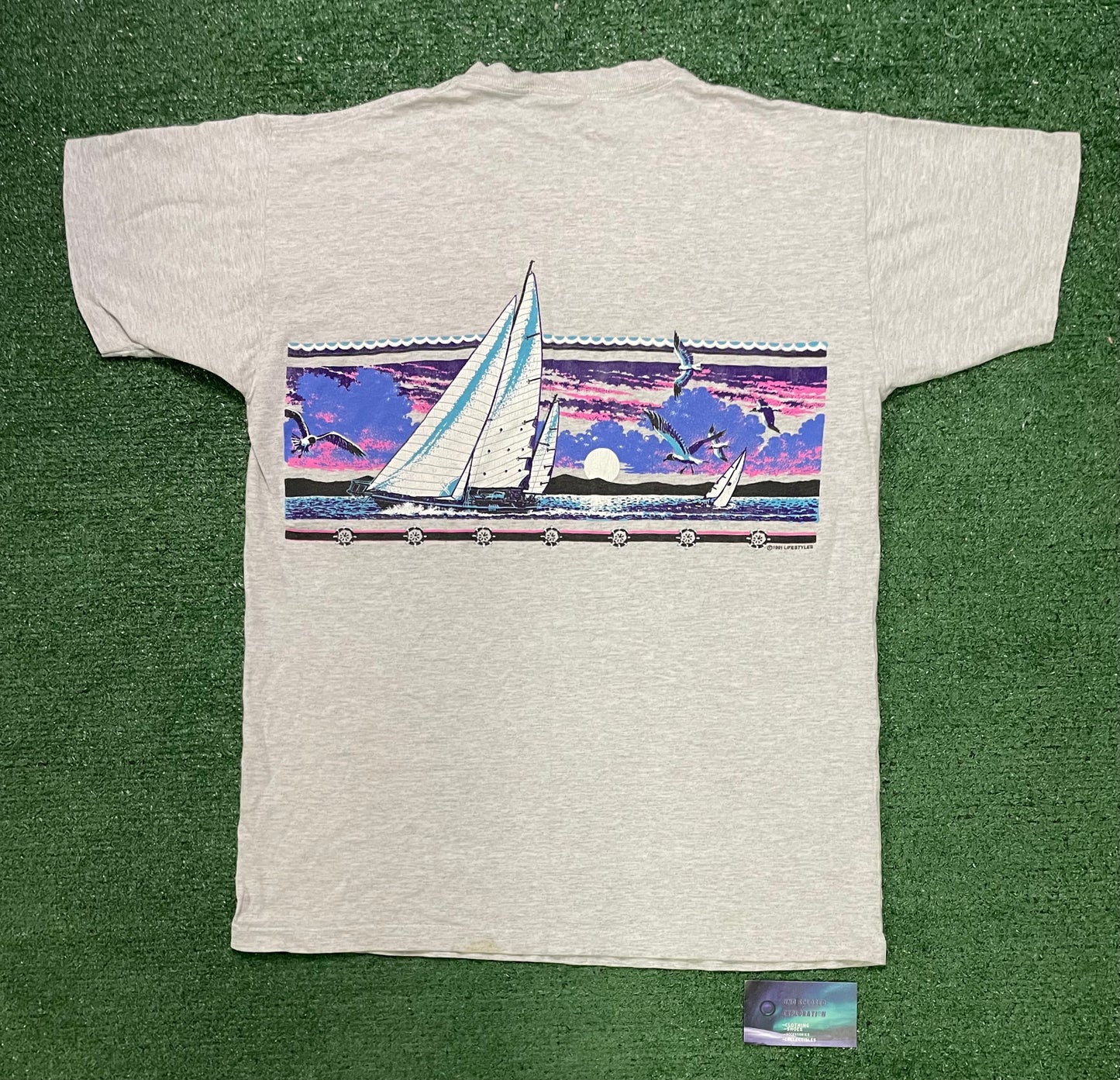 Vintage 1990s Washington sailboat tee
