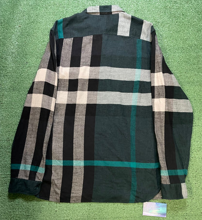 Burberry green check  plaid shirt