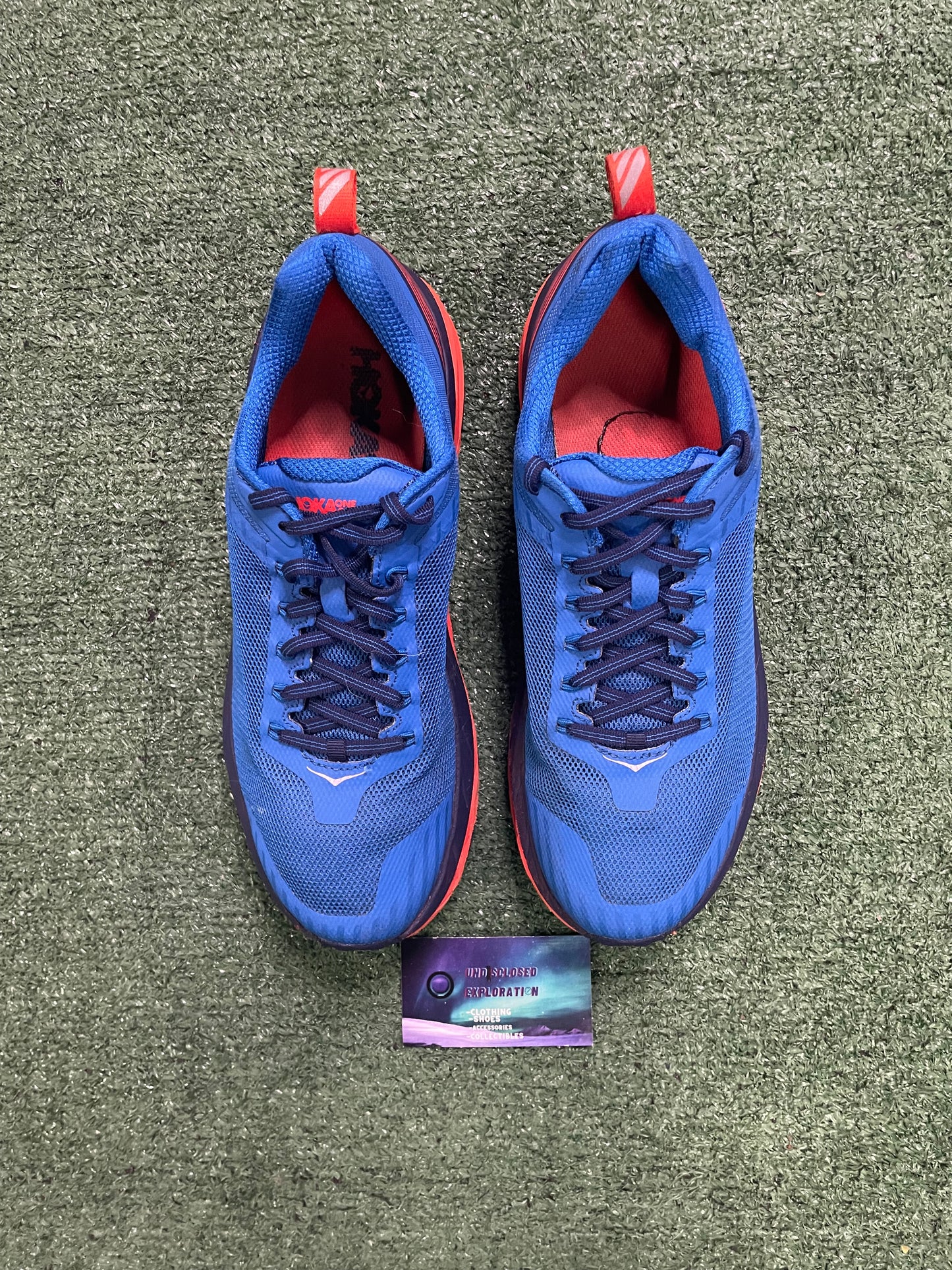 Hoka one challenger ATR 5 blue and orange size 10men/11.5women