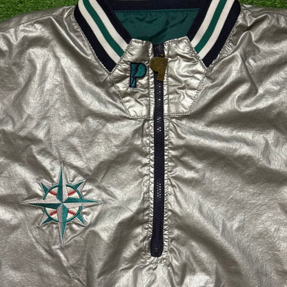 Vintage Seattle Mariners Reversible Pullover Windbreaker