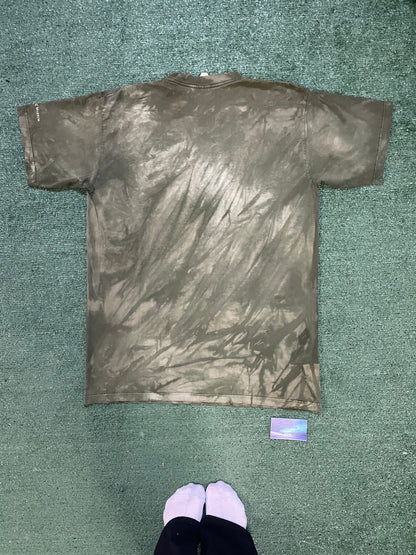 Vintage 1990s wolf family green tee