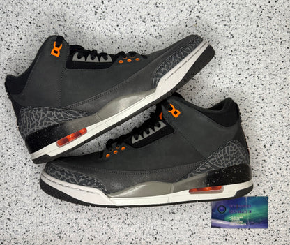 Jordan 3 Fear 10 Men/11.5 Women “Preowned”