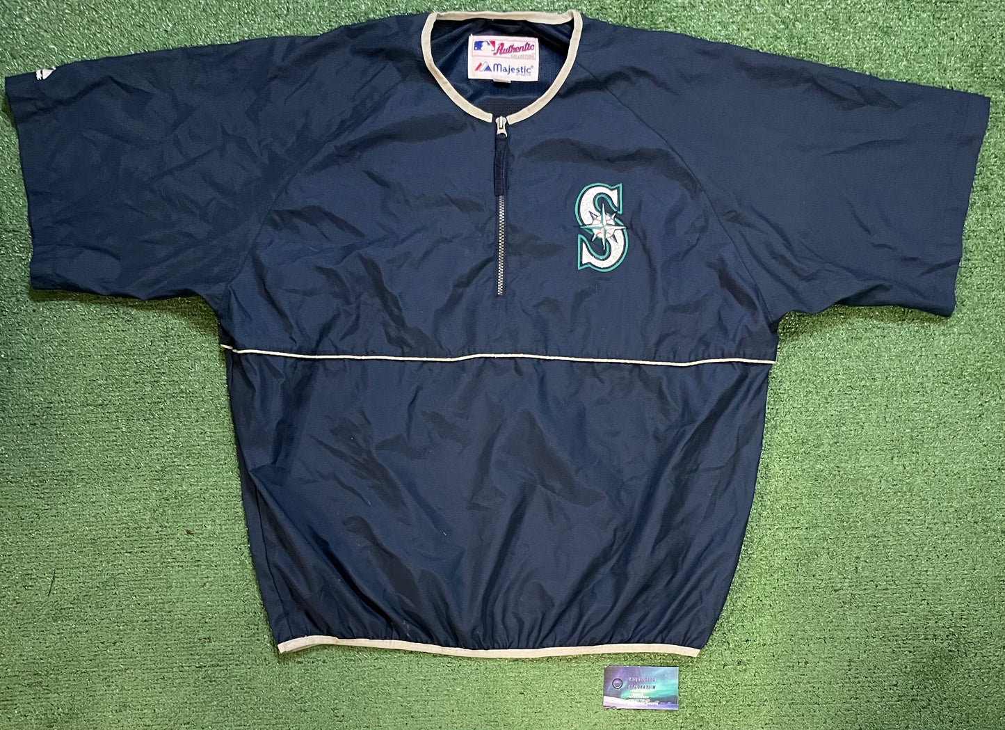 Vintage 2000s Seattle Mariners short sleeve quarter zip