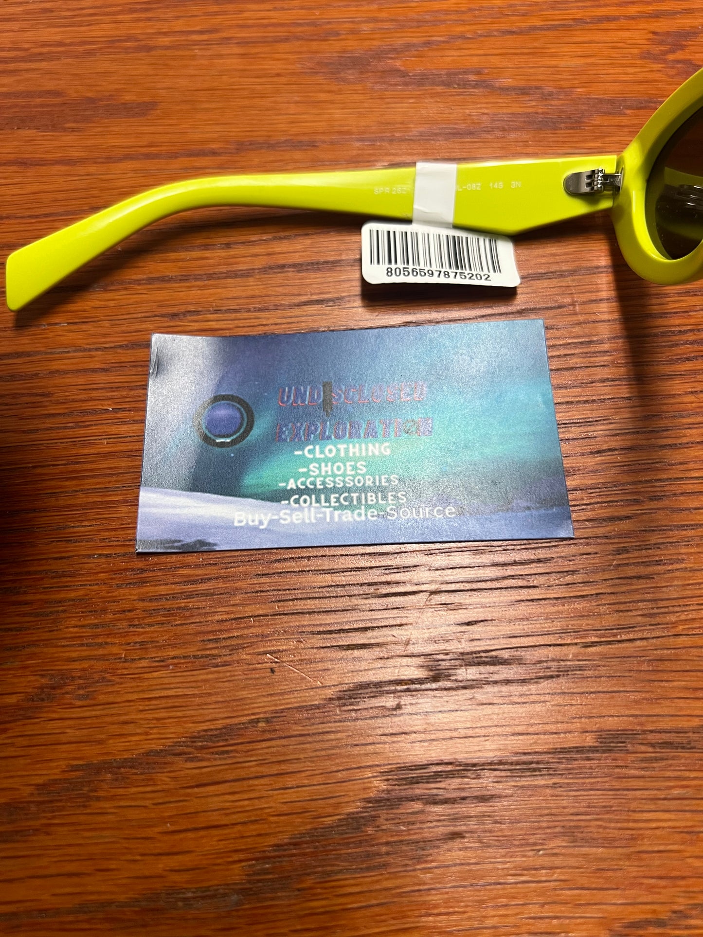 Prada oval lime sunglasses