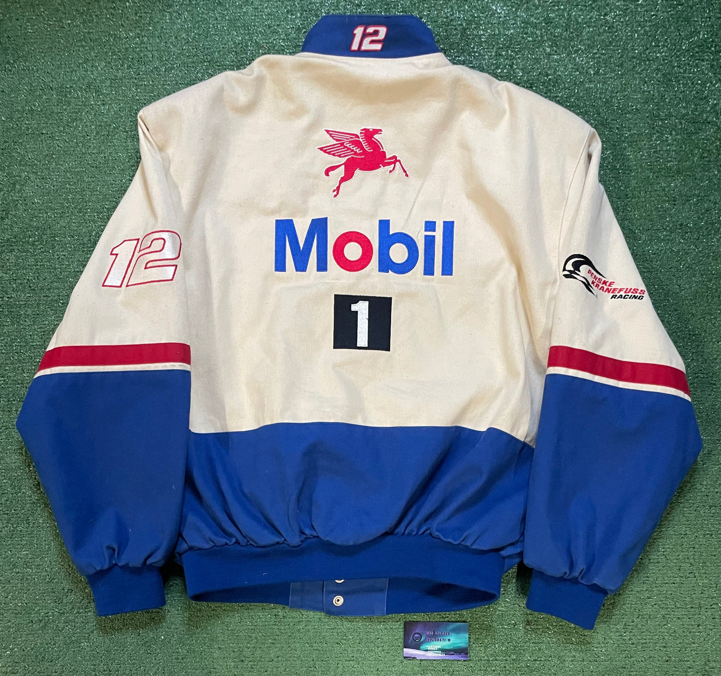 Vintage NASCAR Jeff Hamilton Jeremy mayfield #12 Mobil 1 jacket