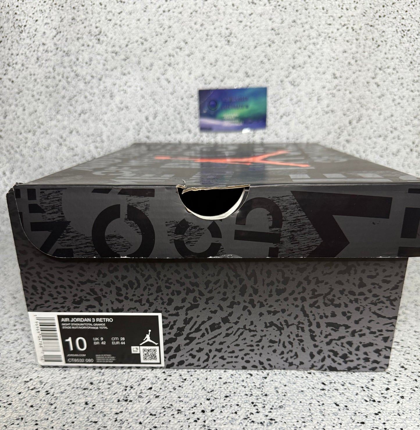 Jordan 3 Fear 10 Men/11.5 Women “Preowned”