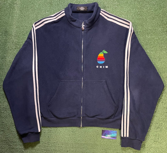 HMDD pear navy & white zip up jacket
