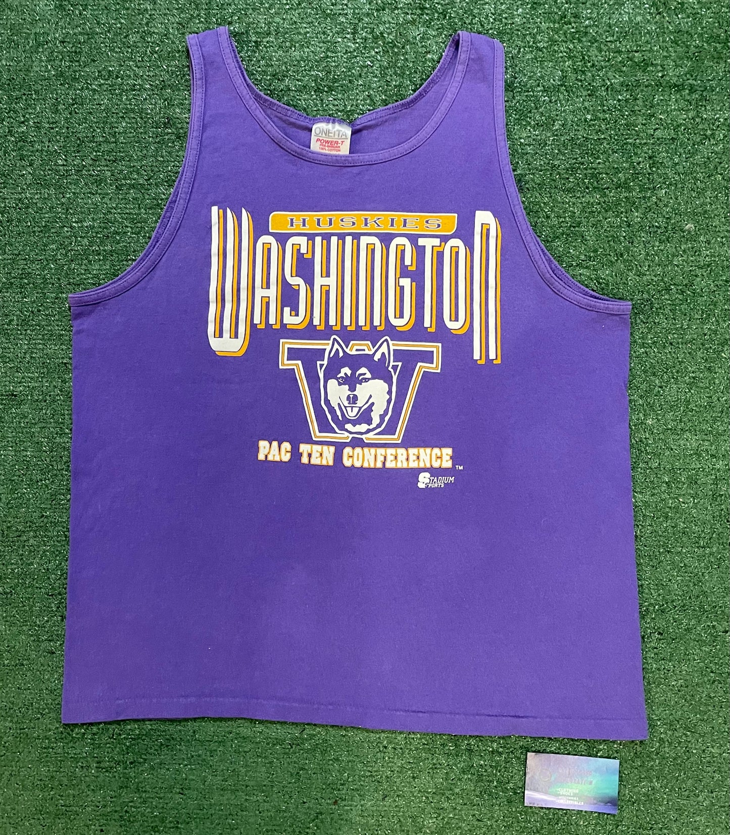 Vintage 1990s University of Washington Uw huskies pac ten Conference tank top