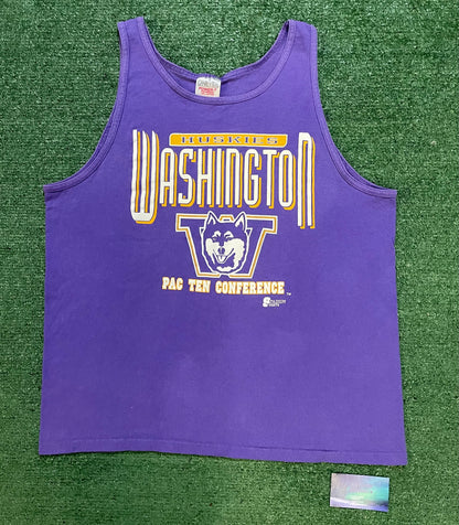 Vintage 1990s University of Washington Uw huskies pac ten Conference tank top