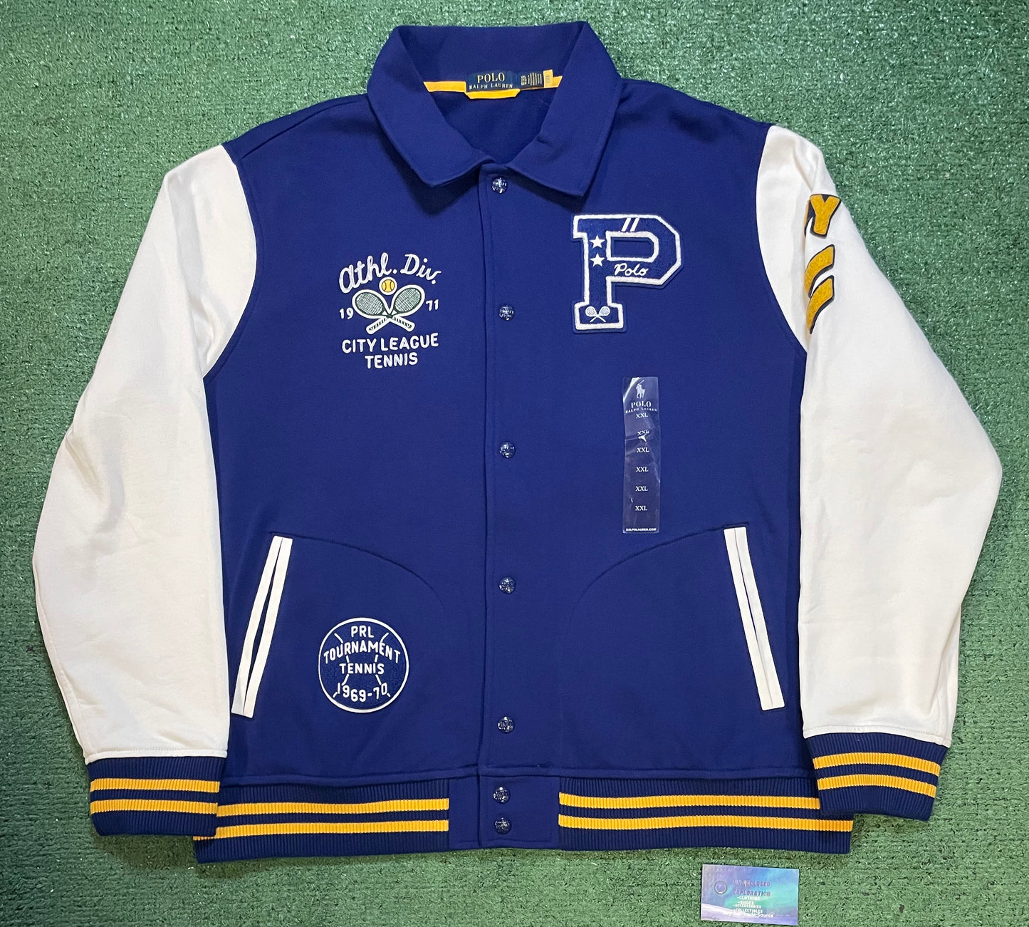 Polo Ralph Lauren tennis letterman jacket