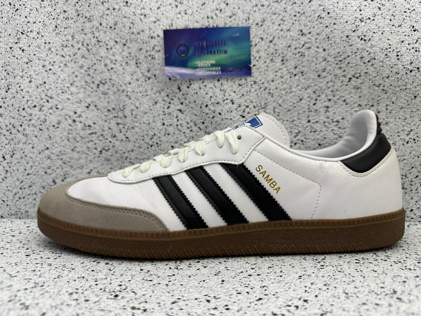 Adidas Samba Vegan White Gun 12 Men/13.5 Women “Preowned”