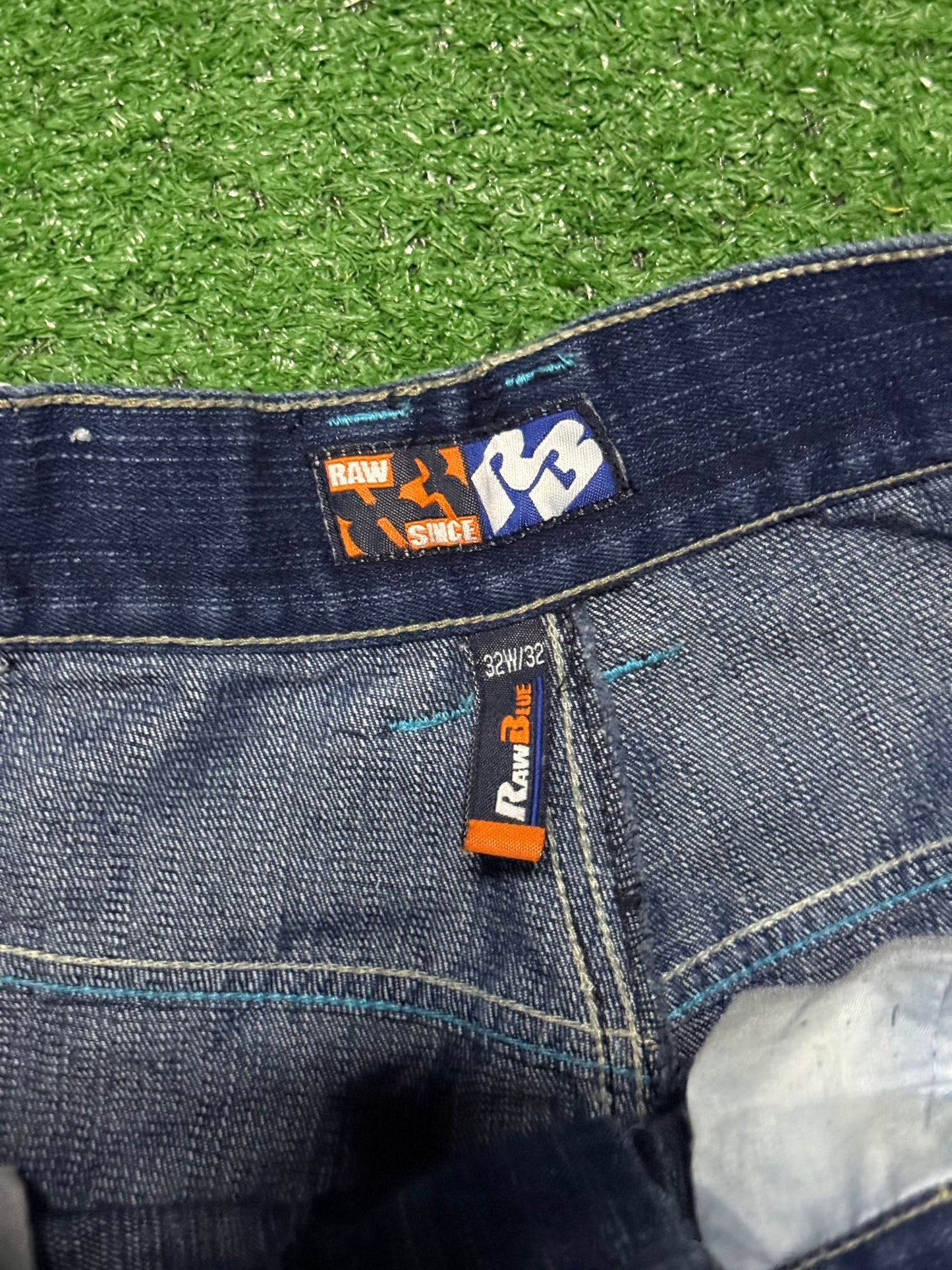 Vintage Raw Blue Jeans