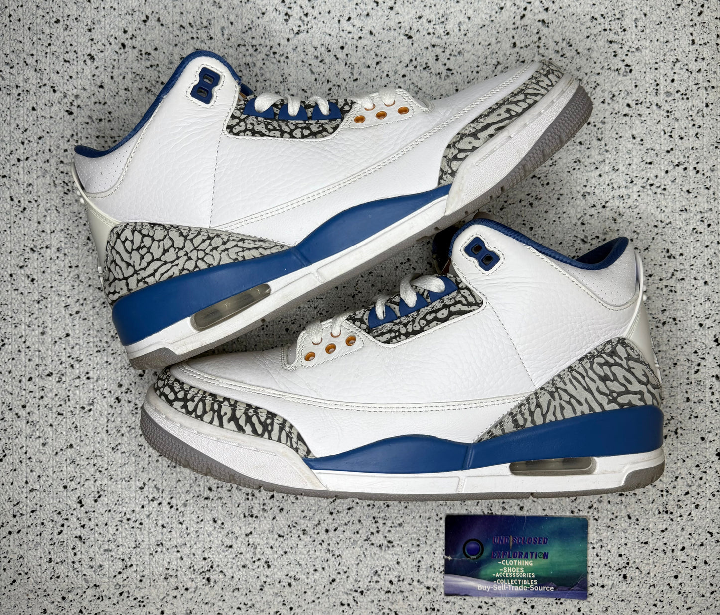 Jordan 3 Wizards 9 Men/10.5 Women “Preowned”