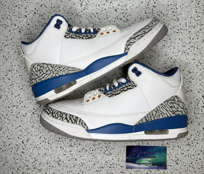 Jordan 3 Wizards 9 Men/10.5 Women “Preowned”