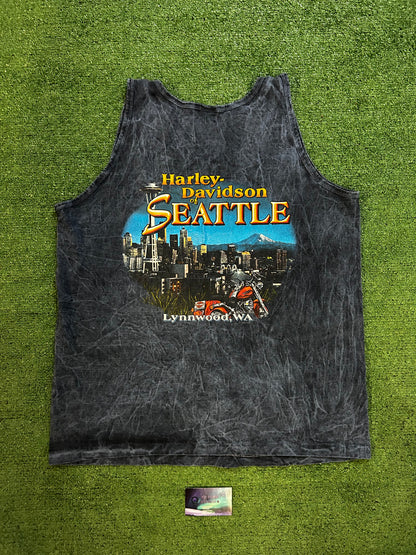 Vintage 2000s  Harley Davidson of Seattle tank top