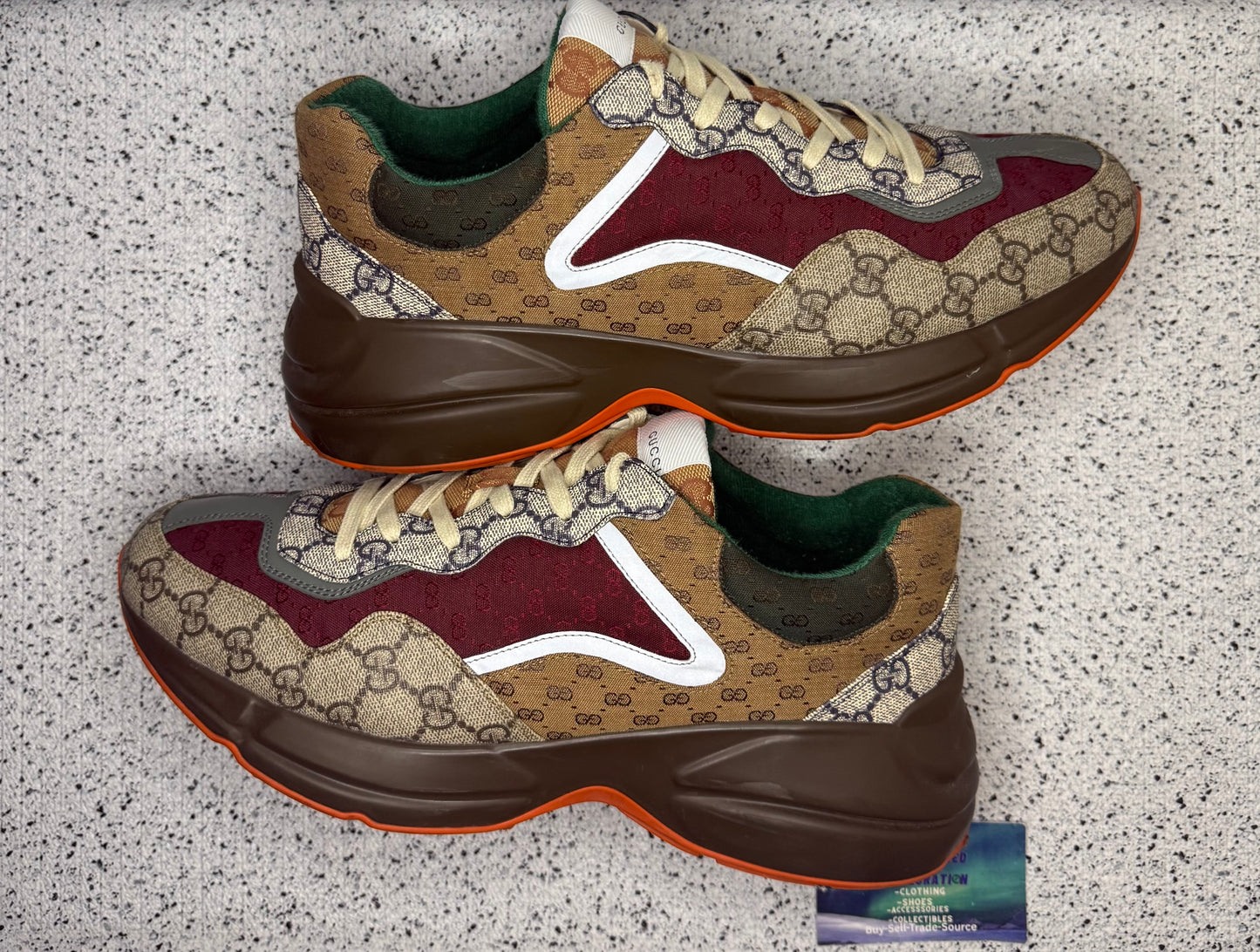 Gucci Rhyton Brick Red 12 Men/11 UK “Preowned”