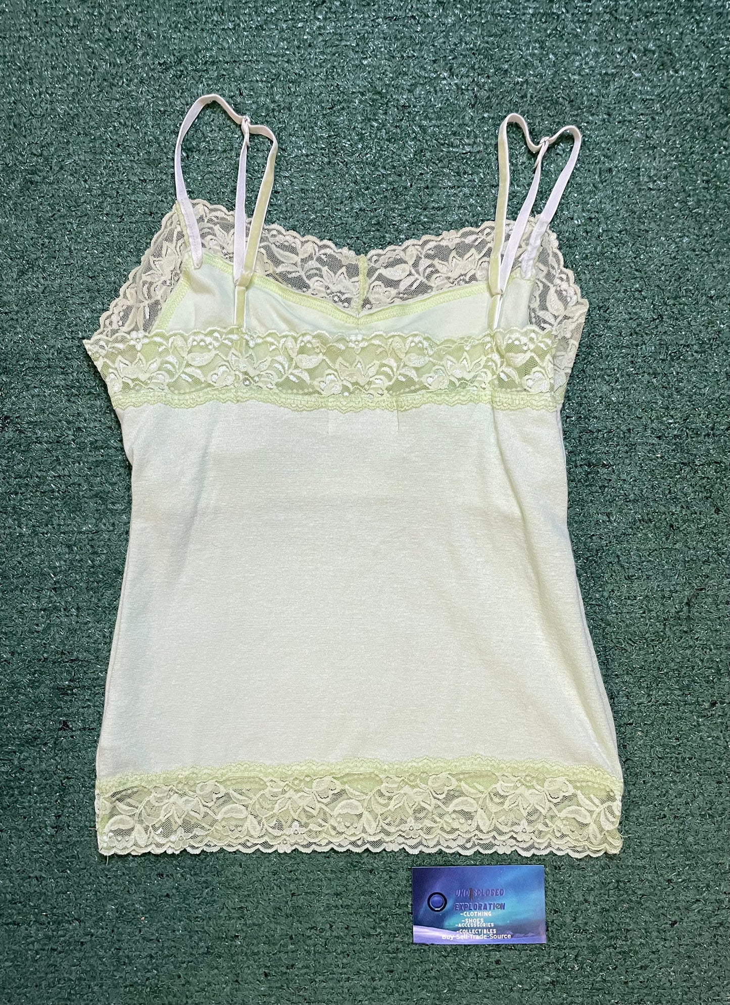 Vintage Bleu Jeans cami  pistachio top