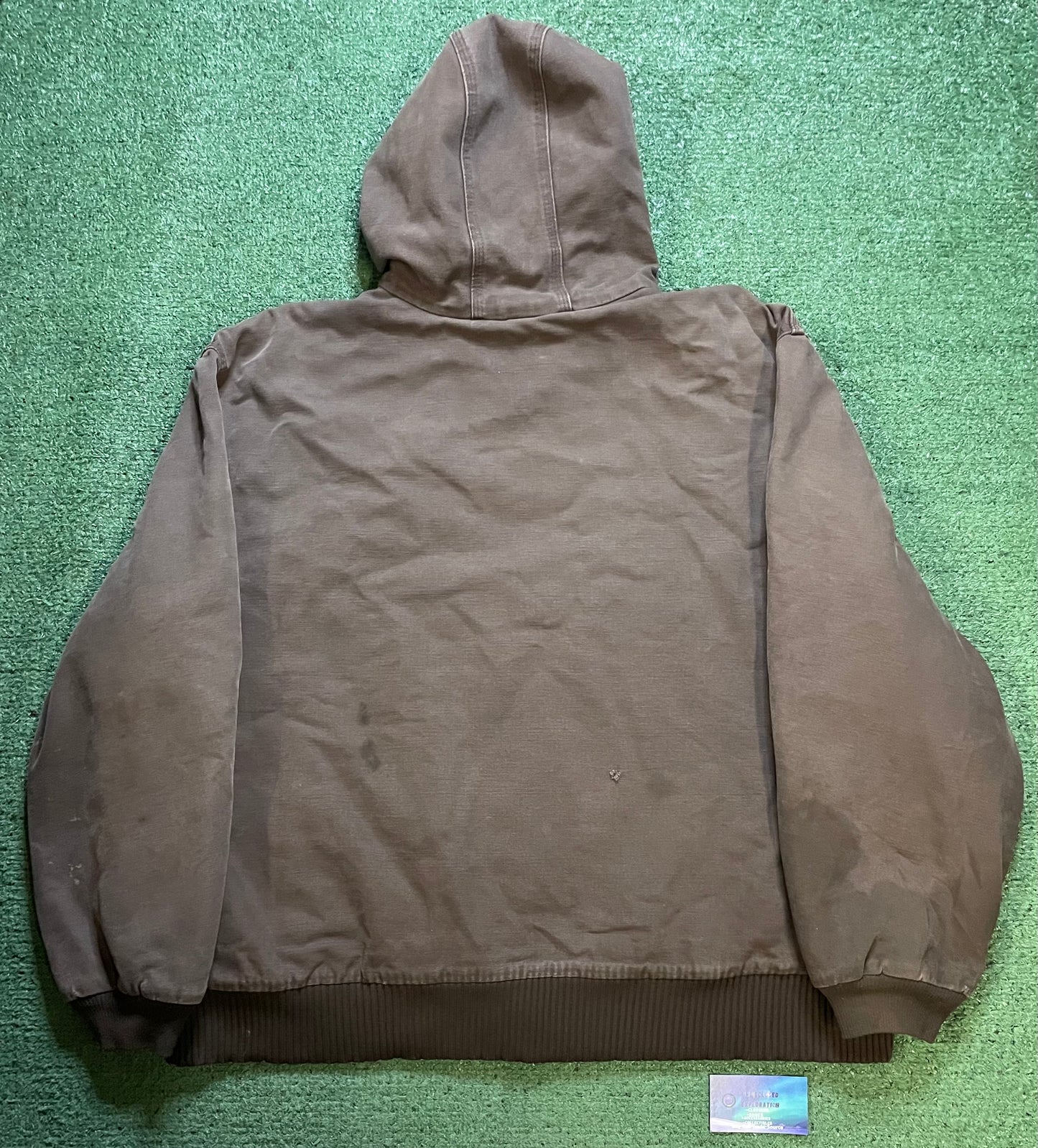 Carhartt brown hooded jacket