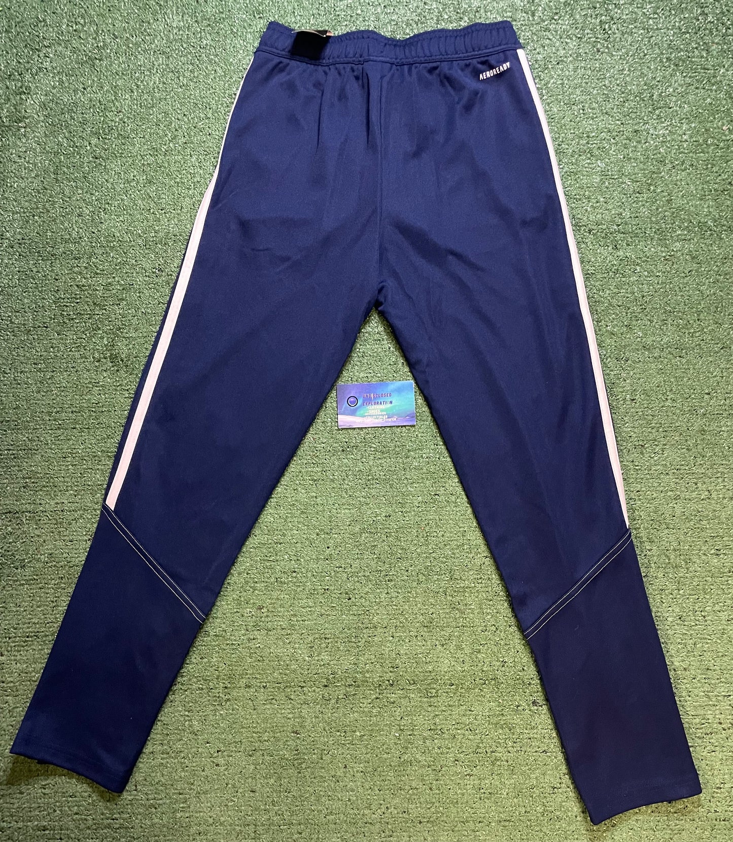 Adidas navy and white tracksuit