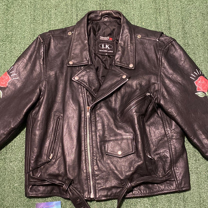 Vintage Leather painted Jacket