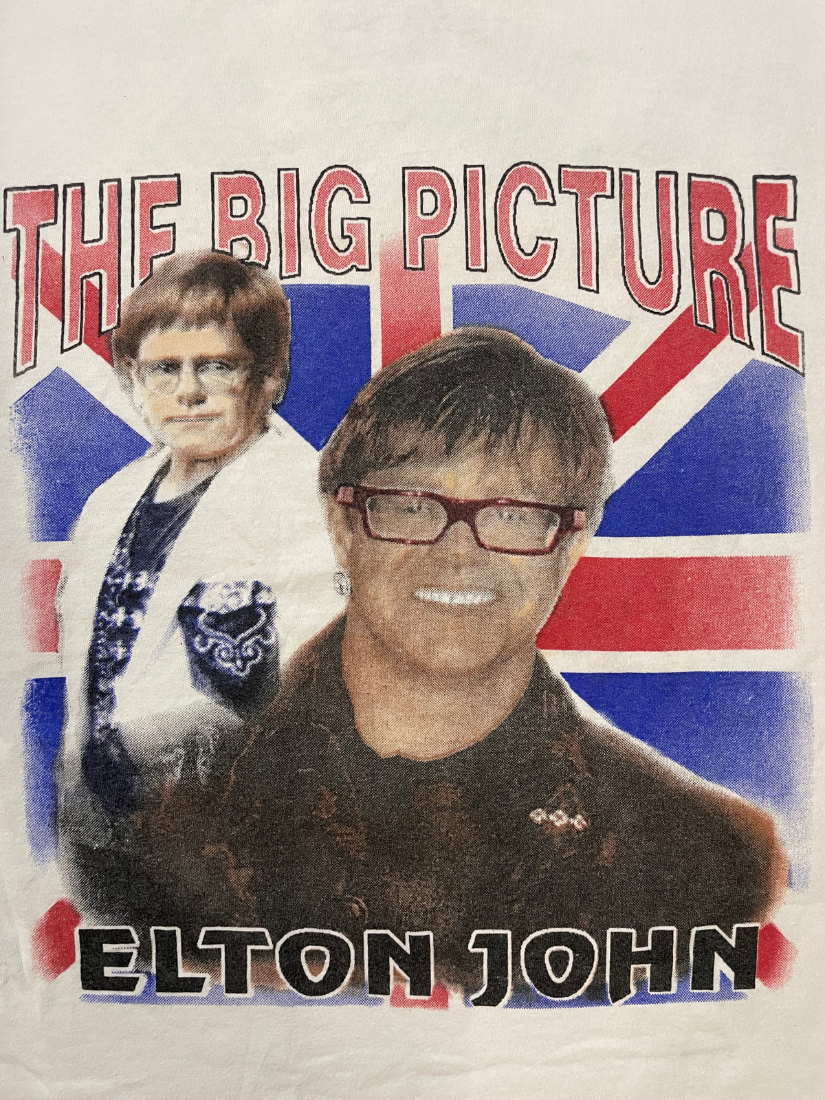 Vintage 1990s Elton John the big picture double sided tee