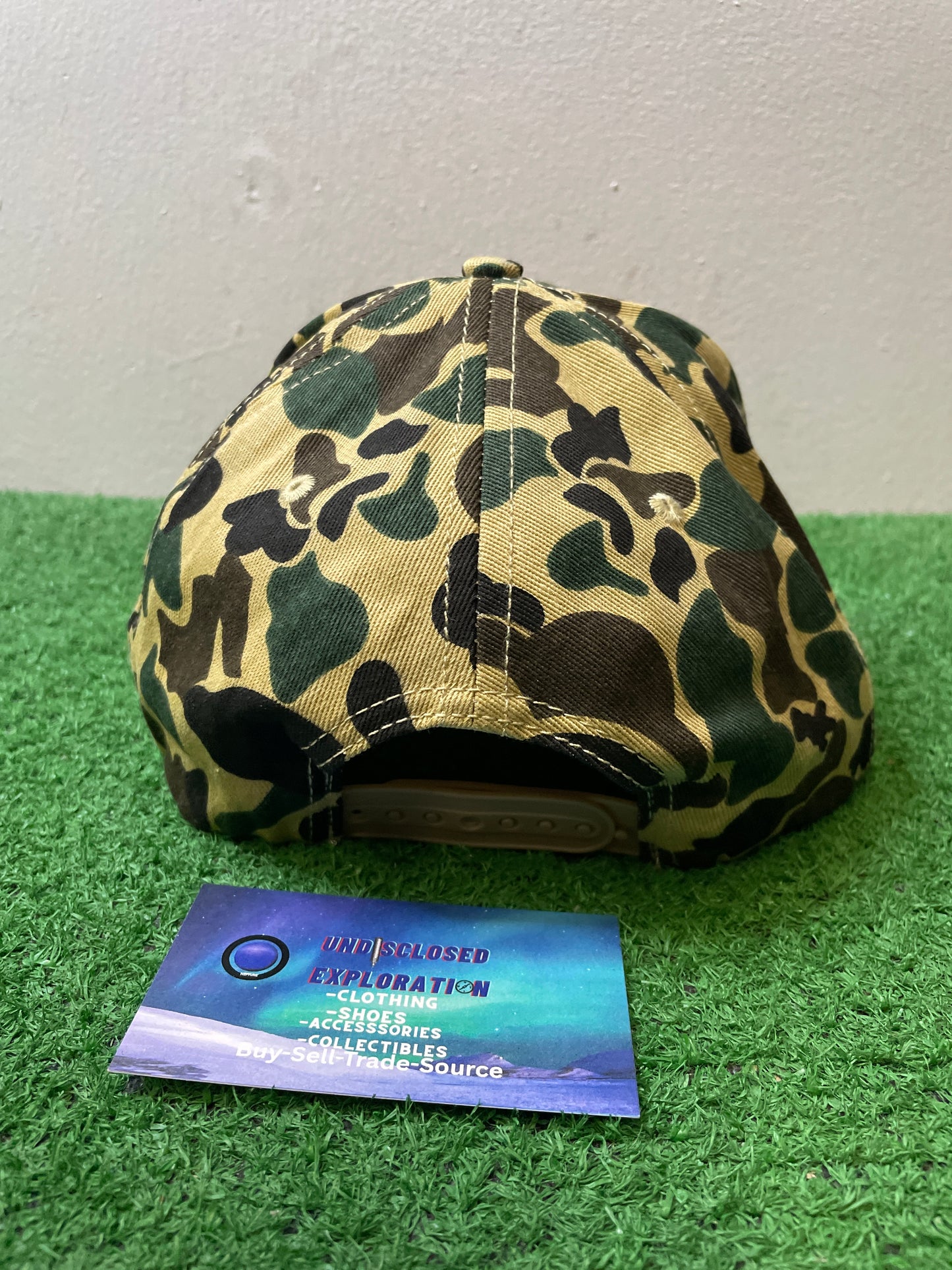 Duck camo orange embroidered hat